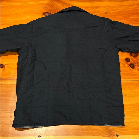 PATAGONIA Men's L Black Polyester Snap Up Shacket Jacket w/Liner Insulated Layer - Picture 9 of 9